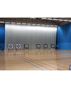 Sports hall archery practice netting