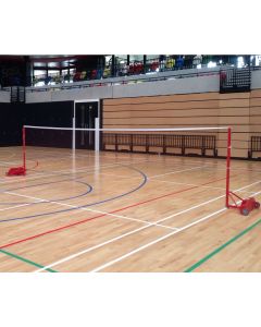 Competition badminton posts. BWF approved. From Continental Sports Ltd
