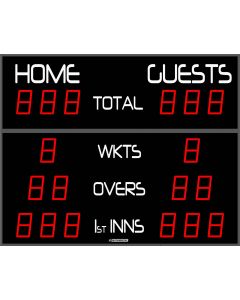 Outdoor cricket scoreboard - 18 digits