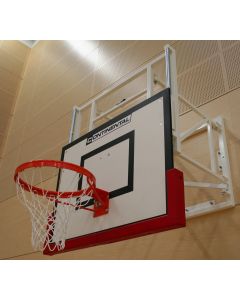 Height adjustable basketball goals wall mounted