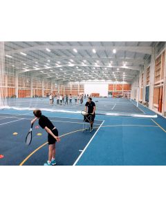 Indoor tennis court divider netting