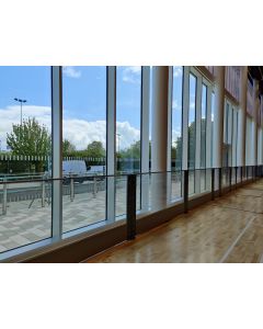 Transparent polycarbonate sports hall rebound boards