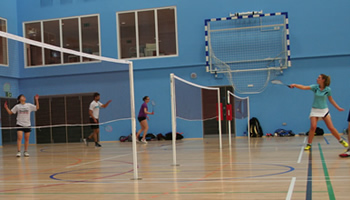 Socketed BWF approved badminton posts from Continental Sports Ltd