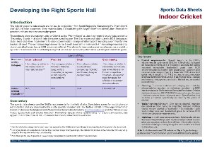 Sport England data sheet - cricket