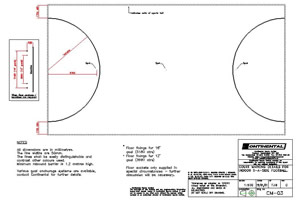 Five-a-side court dimensions